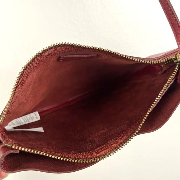 Madewell Red Leather Crossbody Bag - Picture 6 of 7